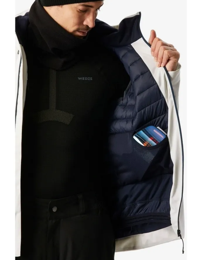 Decathlon Decathlon | Wedze Men Synthetic Jacket 500 Beige