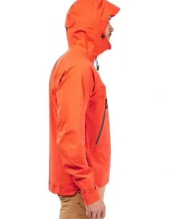 Decathlon Hiking Lightweight Waterproof Jacket MH500 in Orange