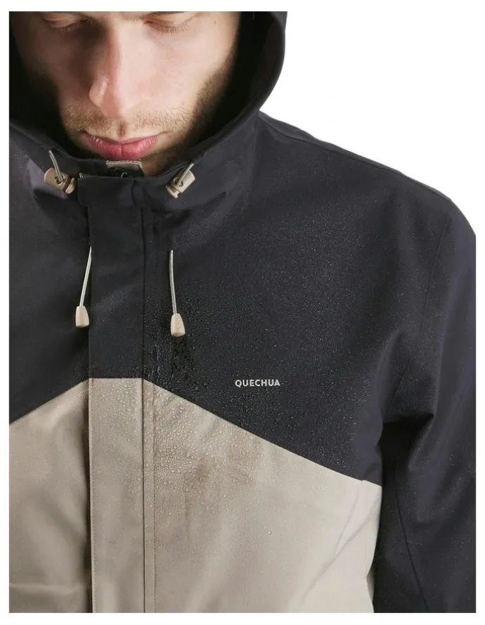 Decathlon Hiking Lightweight Waterproof Jacket MH150 in Two Tone