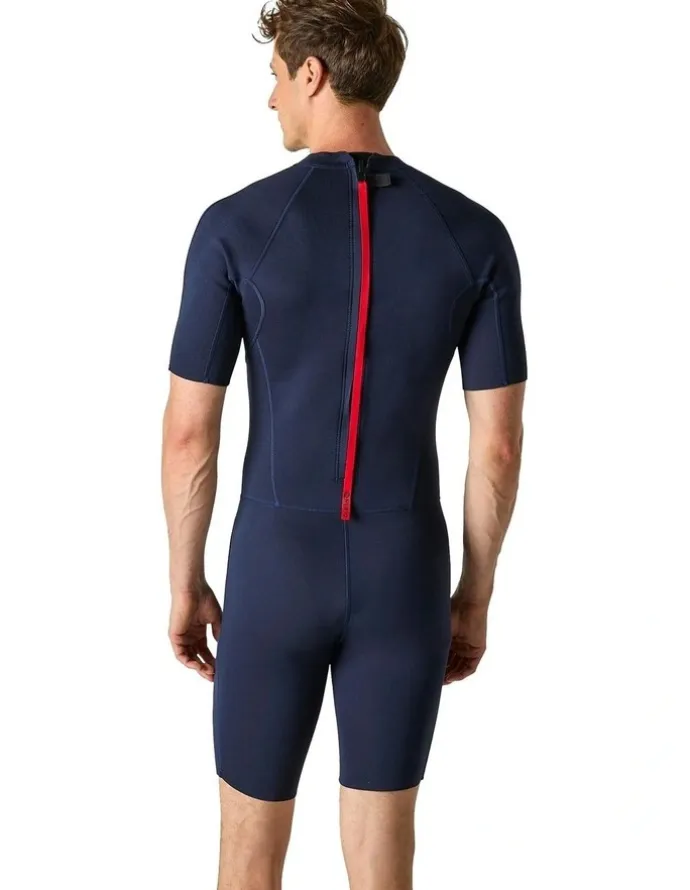 Decathlon Neoprene Shorty Surfing Wetsuit in Navy Blue