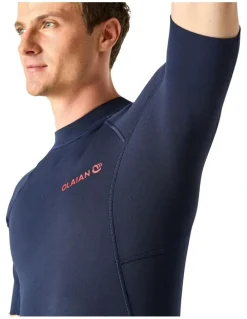 Decathlon Neoprene Shorty Surfing Wetsuit in Navy Blue