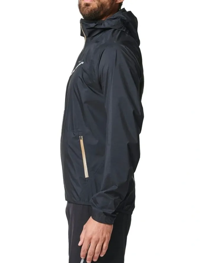 Decathlon Trail Running Waterproof Jacket in Black