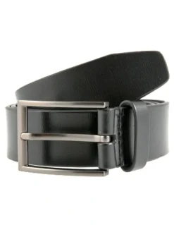 Dents Casual Leather Belt in Black
