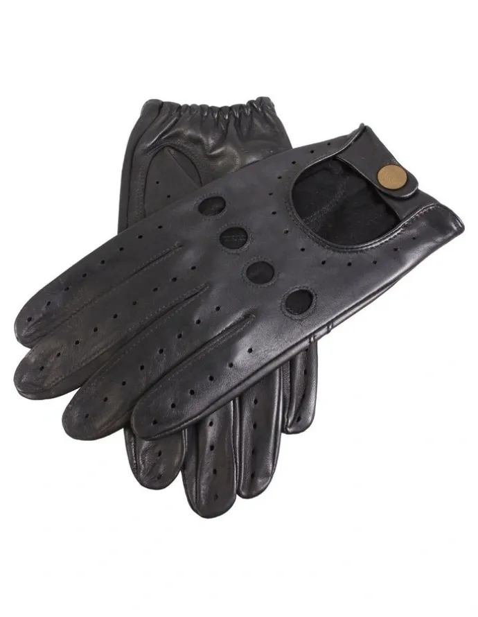 Dents Classic Leather Driving Gloves in Black