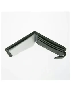 Dents Pebble Grain Leather Card Holder with RFID Blocking and Tab in Bottle