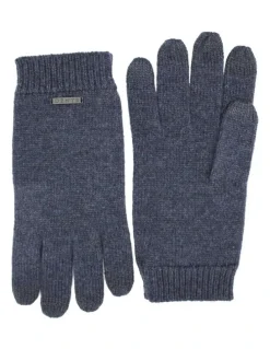 Dents Pure Merino Wool Gloves in Indigo