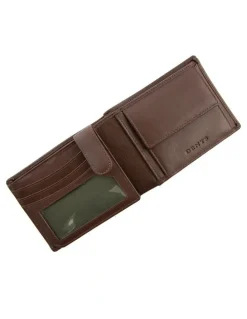 Dents RFID Nappa Leather Trifold Wallet in English Tan