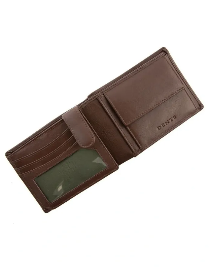 Dents RFID Nappa Leather Trifold Wallet in English Tan