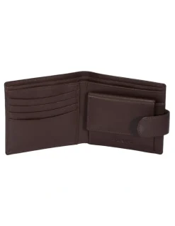 Dents RFID Nappa Leather Billfold Coin Pocket Wallet in English Tan