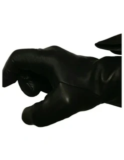 DENTS Unlined Leather Driving Gloves in Black