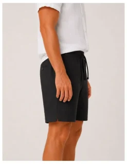 DESTii Linen Shorts in Black