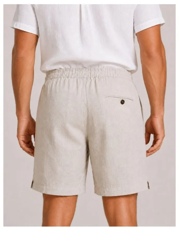DESTii Linen Shorts in Natural