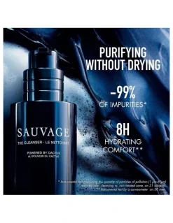 DIOR Sauvage Face Cleanser Black Charcoal And Cactus 125ml