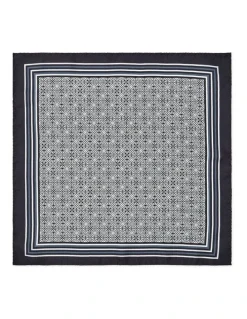 Dom Bagnato Anello Foulard Silk Pochette In Black