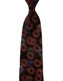 Dom Bagnato Anemone Silk Tie in Brown