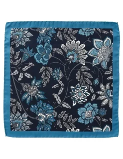 Dom Bagnato Carciofo Flora Silk Pochette in Blue