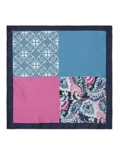 Dom Bagnato Dipinto 4-Way Silk Pochette In Navy