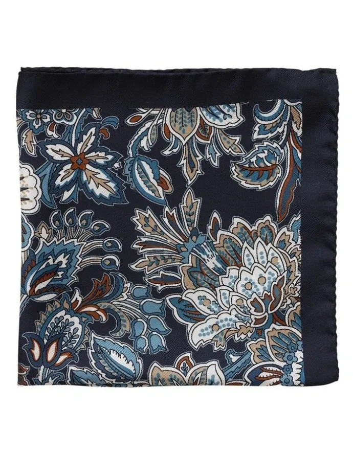 Dom Bagnato Floreale Silk Pochette in Brown