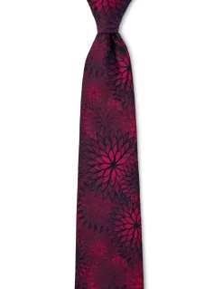 Dom Bagnato Girasole Silk Tie In Bordeaux