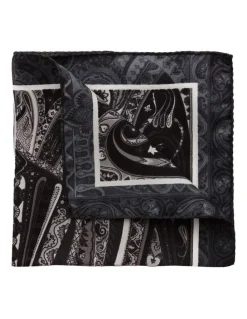 Dom Bagnato Invertito Silk Pochette in Black