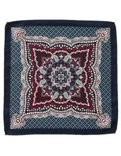 Dom Bagnato Mandala Geo Silk Pochette in Wine