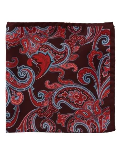 Dom Bagnato Paisley Silk Pochette in Red