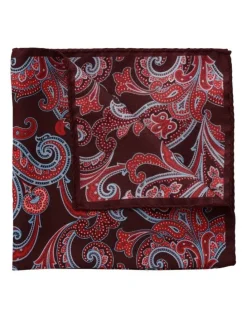 Dom Bagnato Paisley Silk Pochette in Red