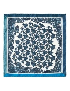 Dom Bagnato Quattro Silk Pochette in Blue