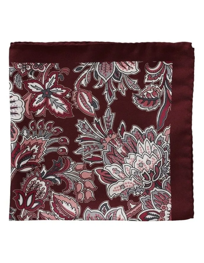 Dom Bagnato Floreale Silk Pochette in Red
