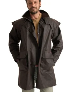 Driza-Bone COM2230HWO Ranger Oilskin Coat in Heritage