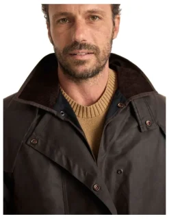 Driza-Bone COM2230HWO Ranger Oilskin Coat in Heritage