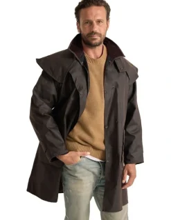 Driza-Bone COM2230HWO Ranger Oilskin Coat in Heritage