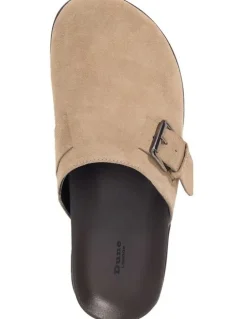 Dune London Baldwin Clog Shoe in Taupe