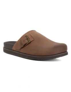 Dune London Baldwin Clog Shoe in Brown
