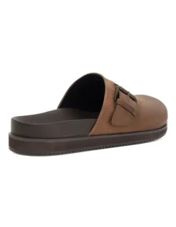 Dune London Baldwin Clog Shoe in Brown