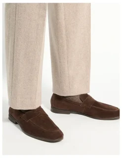 Dune London Barclays Suede Loafer in Brown