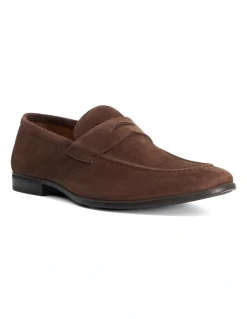 Dune London Barclays Suede Loafer in Brown