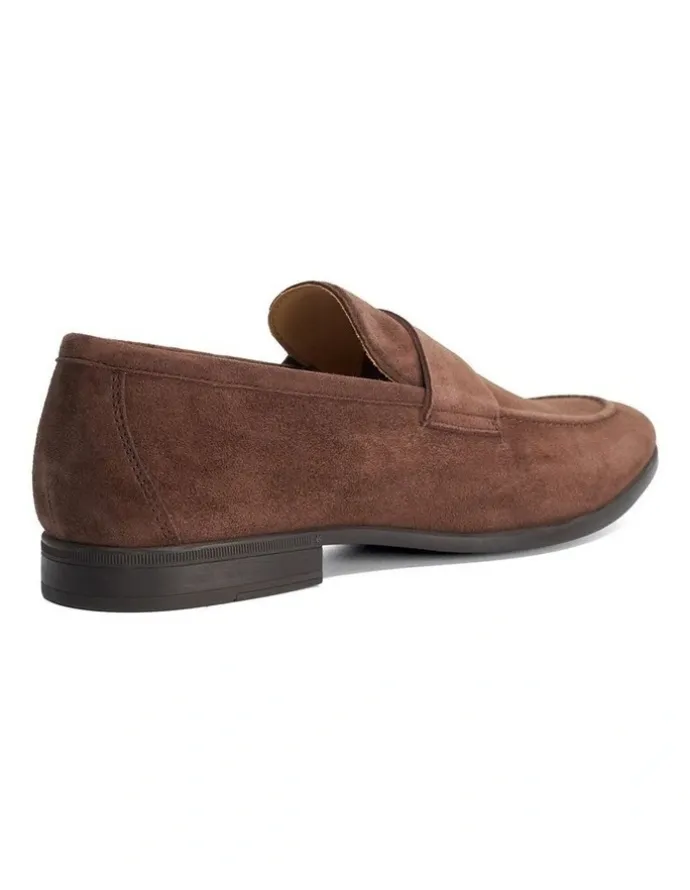 Dune London Barclays Suede Loafer in Brown