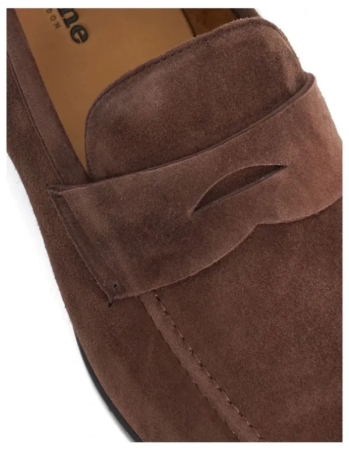 Dune London Barclays Suede Loafer in Brown