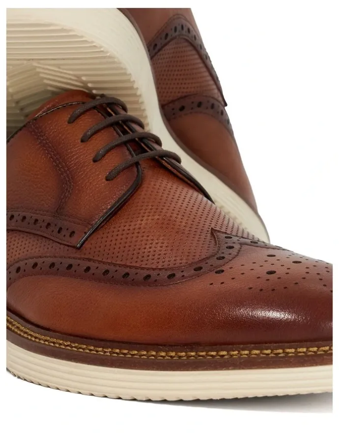 Dune London Benidictus Lace Up Shoes in Tan