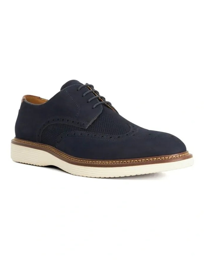Dune London Benidictus Lace-Up Shoe in Navy