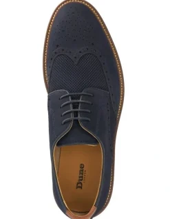 Dune London Benidictus Lace-Up Shoe in Navy