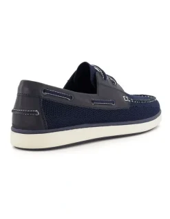 Dune London Blaim Boat Shoe In Navy