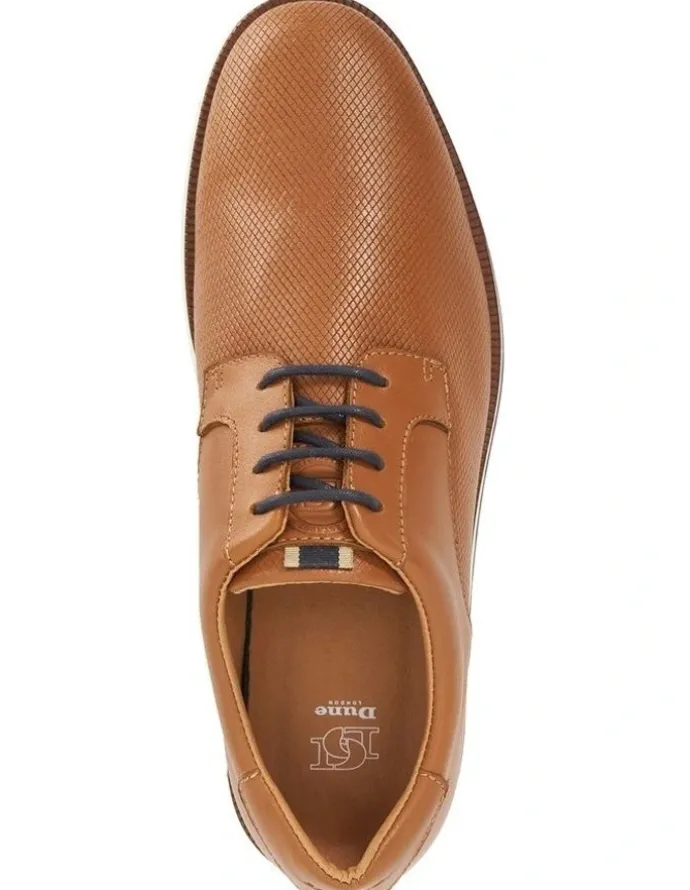 Dune London Bow Lace-Up Shoe in Tan