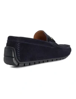 Dune London Brackon Moccasion Loafers in Navy