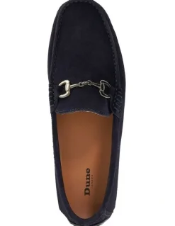Dune London Brackon Moccasion Loafers in Navy