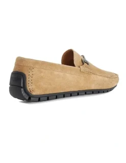 Dune London Brackon Suede Loafer in Taupe