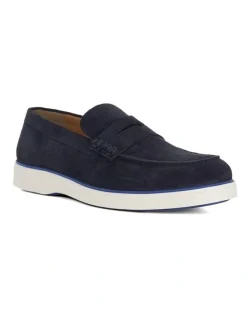 Dune London Buntis Loafer Shoes in Navy