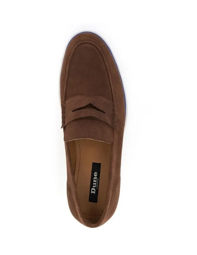 Dune London Buntis Loafer Shoes in Brown