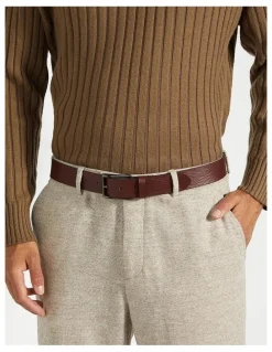 Dune London Odessans Belt in Brown